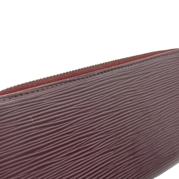 Zippy Purple Wallet in Epi Leather, Sliver hardware - Image 6