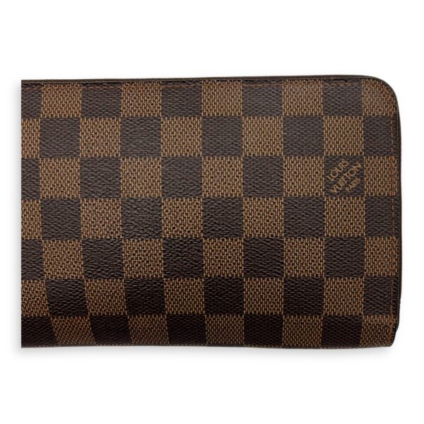 Zippy Organiser Damier Ebene Wallet in Coated Canvas, Gold hardware - Image 4