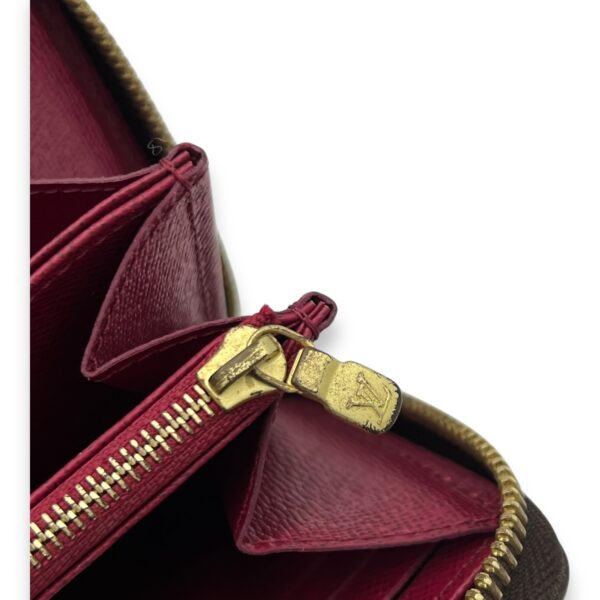 Zippy Long Brown Wallet in Monogram Coated Canvas, Gold hardware - Image 9