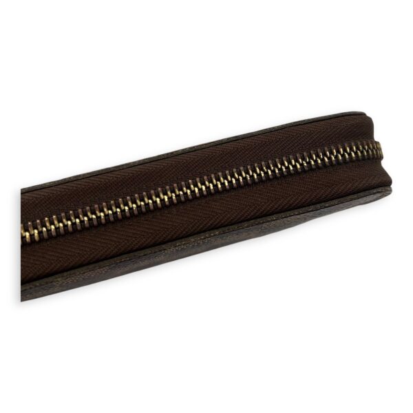 Zippy Organiser Damier Ebene Wallet in Coated Canvas, Gold hardware - Image 13