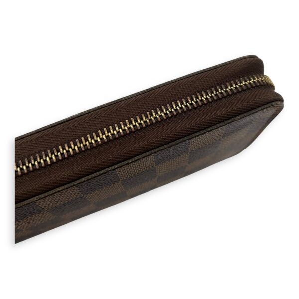 Zippy Organiser Damier Ebene Wallet in Coated Canvas, Gold hardware - Image 12