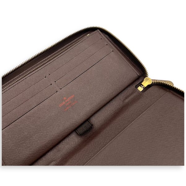 Zippy Organiser Damier Ebene Wallet in Coated Canvas, Gold hardware - Image 16